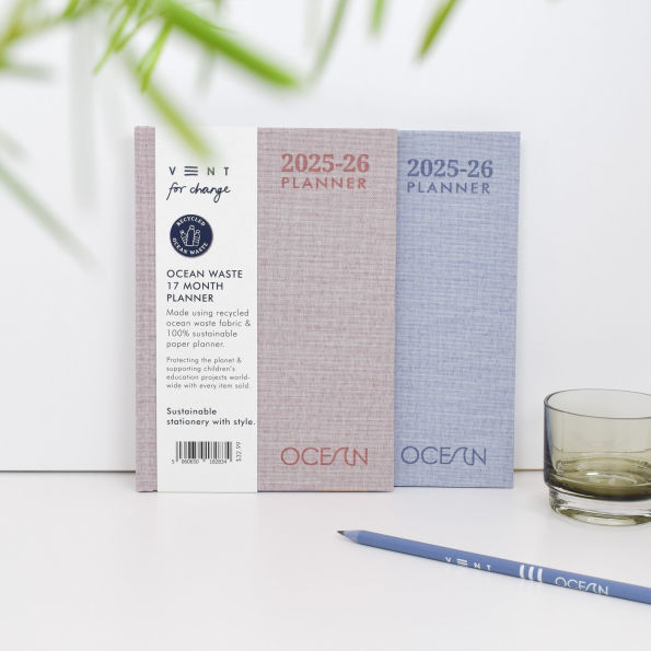 2025-2026 Ocean Sea Blue 17 Month Planner