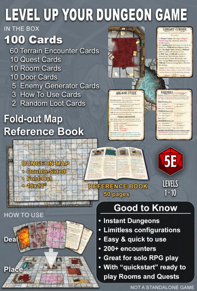 Dungeon Designer's Deck Deal Your Own Dungeon by Loke