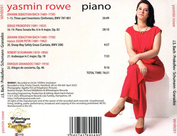 J.S. Bach, Prokofiev, Schumann, Granados