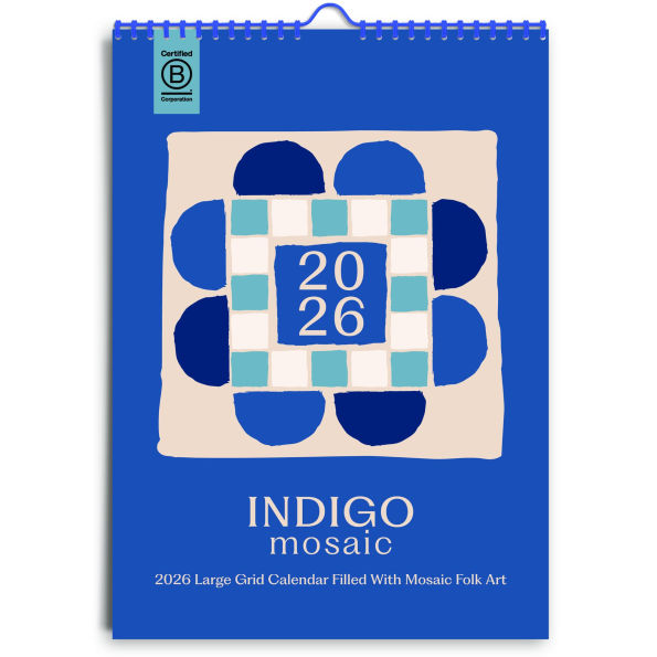 2026 Indigo A3 Calendar