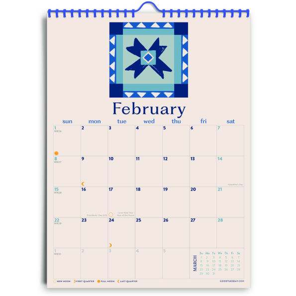 2026 Indigo A3 Calendar