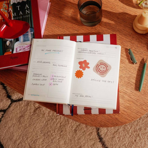 Happy Stripes Guided Wellness Journal