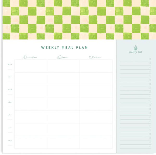 Tablecloth Check Meal Planner