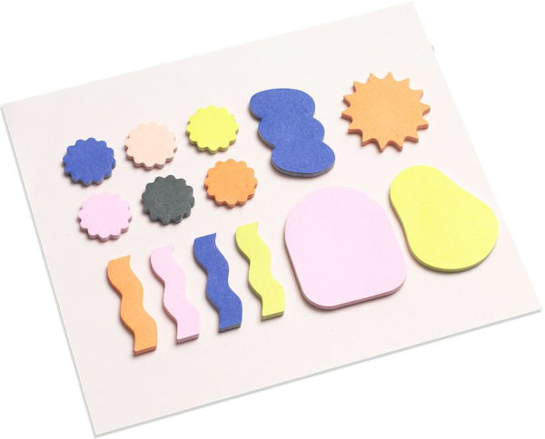 Papier Bright Shapes Index Tabs and Sticky Notes Set