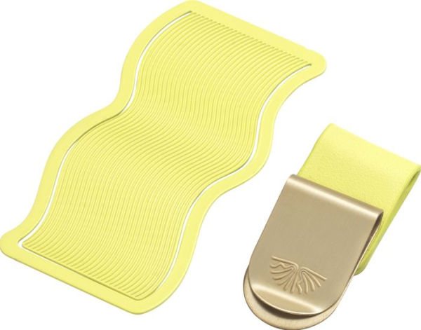 Papier Neon Wave Bookmark and Pen Clip Set