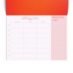 Alternative view 3 of Tomato On Menu Weekly Meal Planner Red