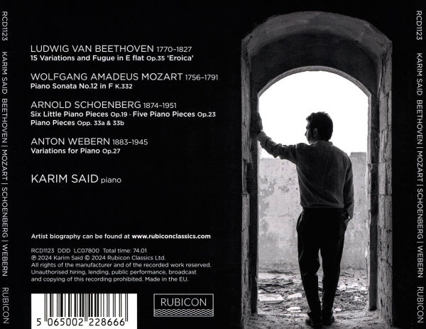 Beethoven, Mozart, Schoenberg, Webern