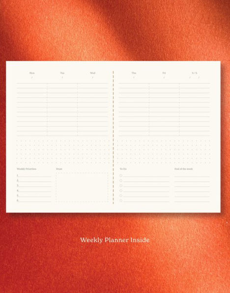 Plum Handmade Weekly Undated Planner