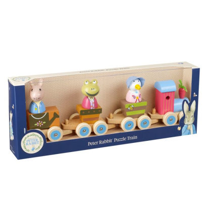 peter rabbit wooden train