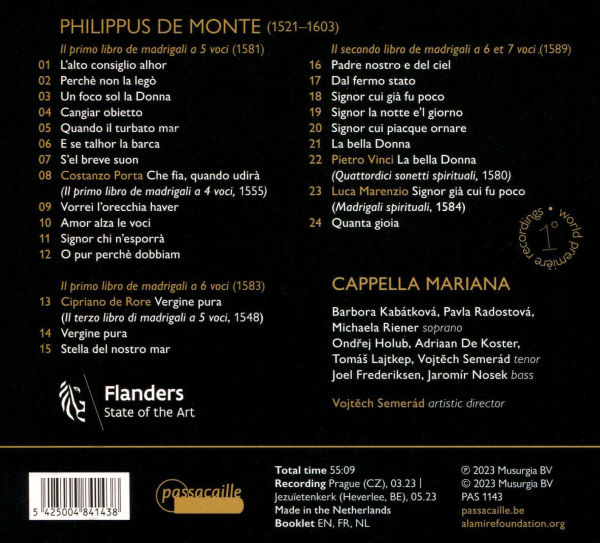 Philippus de Monte: Madrigali Spirituali