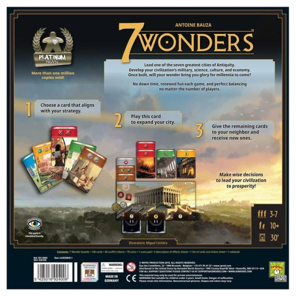 7 Wonders New Edition Strategy Game