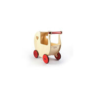 Title: MOOVER Doll Pram - Natural Wood