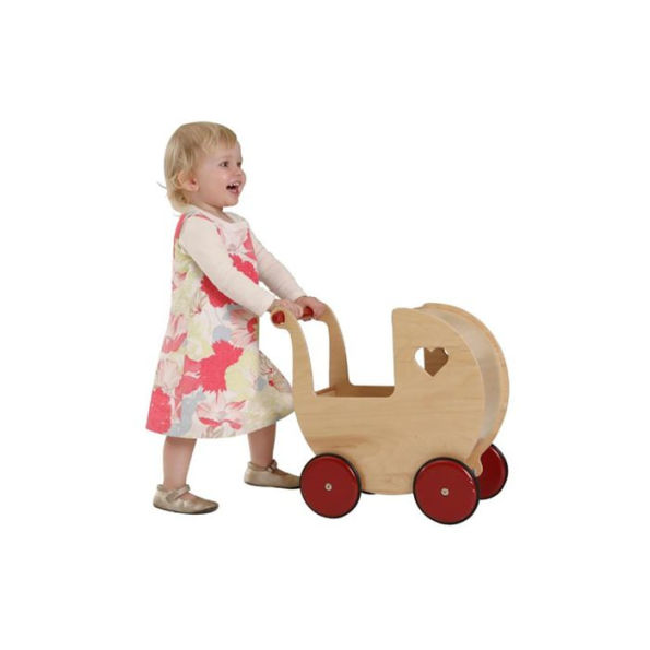 MOOVER Doll Pram - Natural Wood