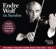 The Great Violinist Endre Wolf, Vol. 2: Endre Wolf in Sweden