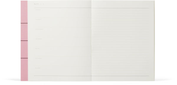 UMA Flat Lay Weekly Undated Planner in Rose Check