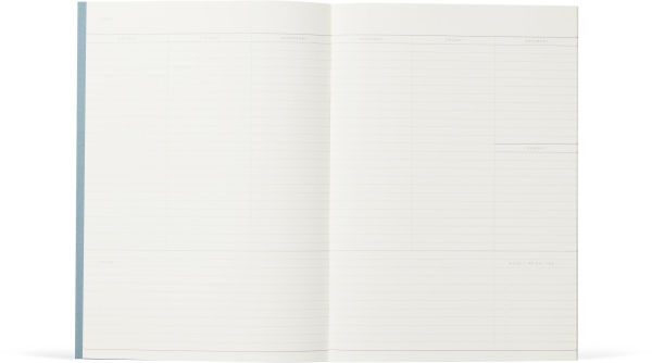 MILO Weekly Undated Planner in Green lines