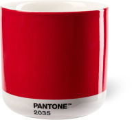 Title: Red Pantone Latte Cup