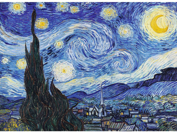 Wood Craft 200 Piece Wooden Puzzle - The Starry Night - Vincent van Gogh