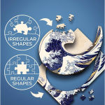 Alternative view 2 of The Great Wave off Kanagawa - Hokusai Katsushika Wooden Puzzle