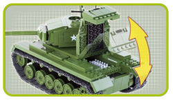 Alternative view 2 of COBI Small Army M26 Pershing Tank Construction Blocks Building Kit