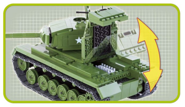 COBI Small Army M26 Pershing Tank Construction Blocks Building Kit