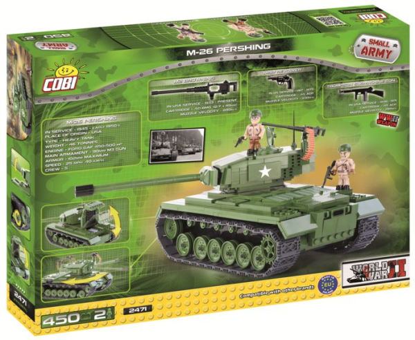 COBI Small Army M26 Pershing Tank Construction Blocks Building Kit