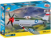 Alternative view 1 of COBI Small Army World War II North American P51 Mustang Plane 250 Piece Construction Blocks Building Kit