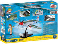 Alternative view 3 of COBI Small Army World War II North American P51 Mustang Plane 250 Piece Construction Blocks Building Kit