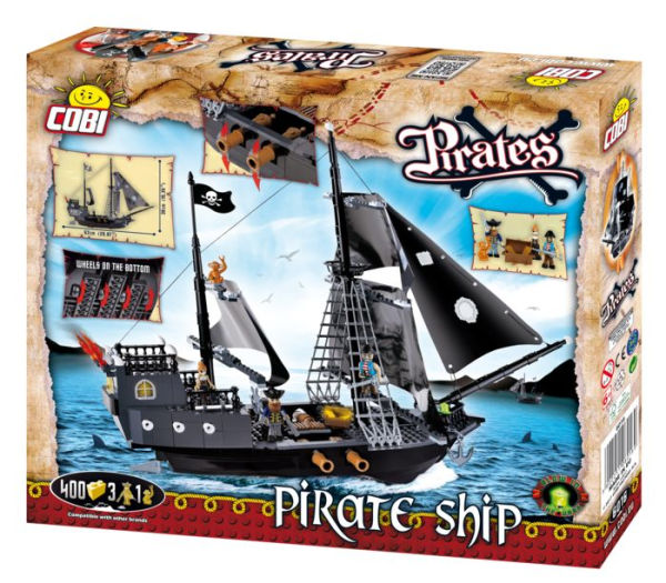 COBI Pirates Pirate Ship Building Kit 400 Piece Construction Blocks Building Kit