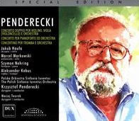 Penderecki: Concerto Doppio per violino, violin (violoncello) e orchestra; Concerto per pianoforte ed orchestra; Concertino per tromba e orchestra