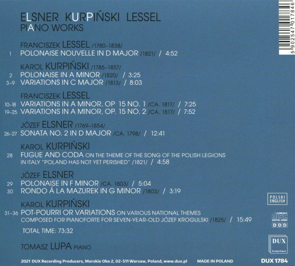 Elsner, Kurpi¿¿ski, Lessel: Piano Works
