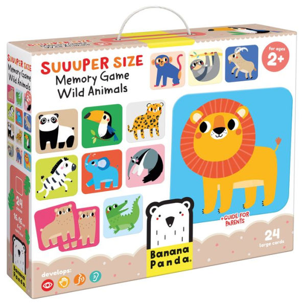 Suuuper Size Memory Game Wild Animals