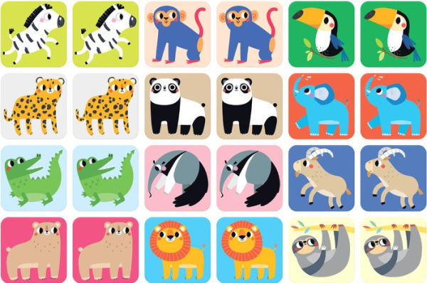 Suuuper Size Memory Game Wild Animals