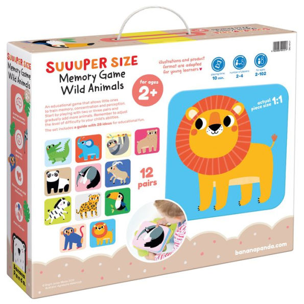 Suuuper Size Memory Game Wild Animals