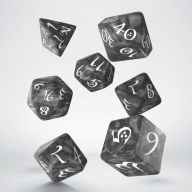 Title: Classic RPG Smoky & white Dice Set (7)