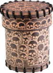 Alternative view 1 of Skull Beige Leather Dice Cup