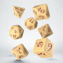 Alternative view 3 of Classic RPG Beige and Burgundy Dice Set