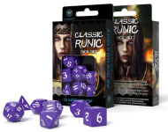 Alternative view 1 of Classic Runic Purple & white Dice Set