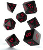 Alternative view 2 of Classic Runic Black & red Dice Set