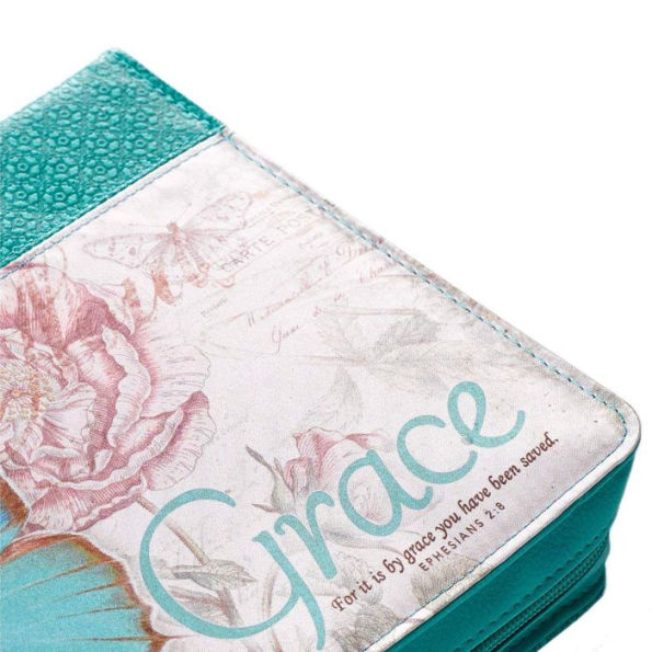 Grace Butter in Teal Bible Cover