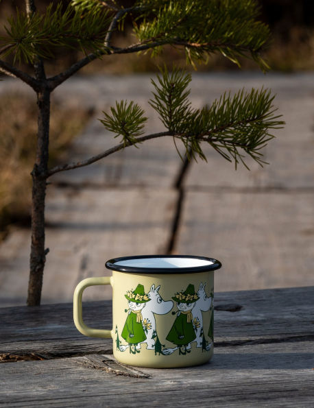 Moomin Enamel Mug 12.5oz Friends