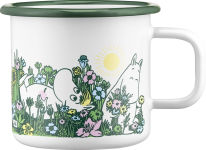 Alternative view 1 of Moomin Enamel Mug 12.5oz In the Garden