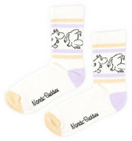 Title: Moomintroll Retro Ladies Socks - White