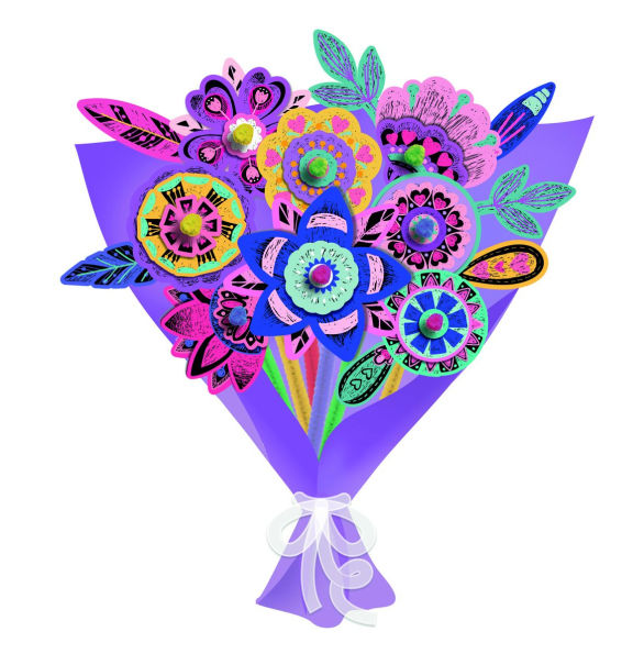 Scratch Flower Bouquet
