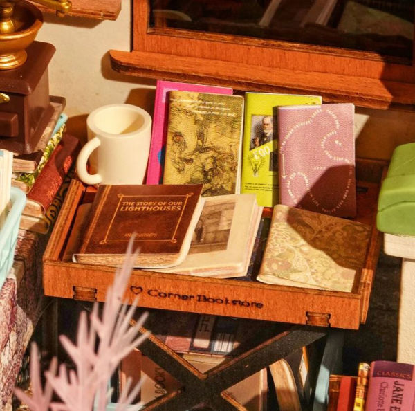 DIY Mini House of Corner Bookstore
