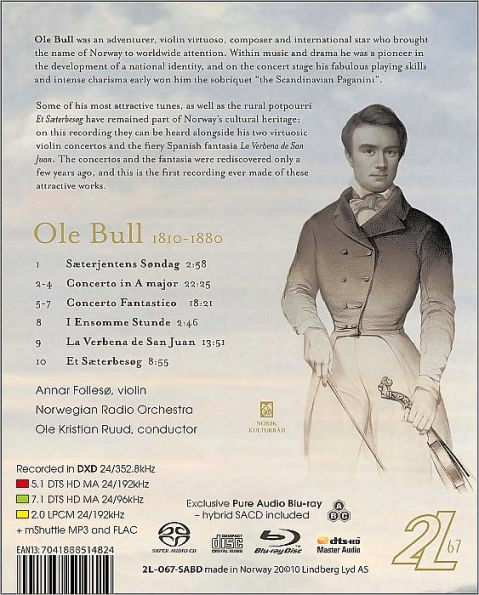 Annar Folleso: Ole Bull - Violin Concertos [Blu-ray]
