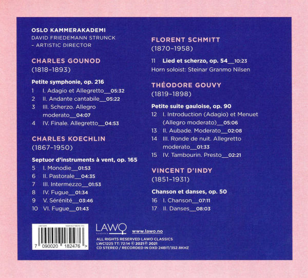 Chanson et Danses: French Chamber Music for Winds