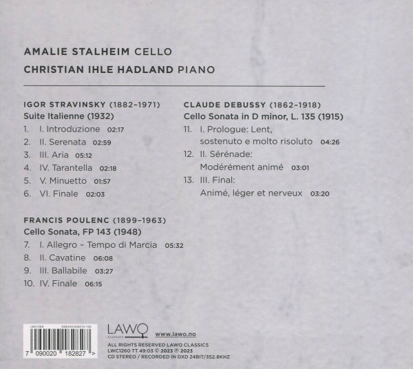 Stravinsky, Poulenc, Debussy