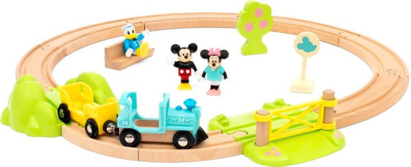BRIO World Wooden Railway Train Set Mickey Mouse Train Set