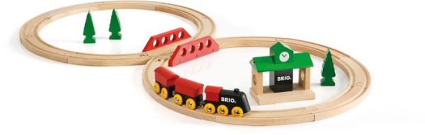 BRIO World Wooden Railway Train Set Classic Figure 8 Set